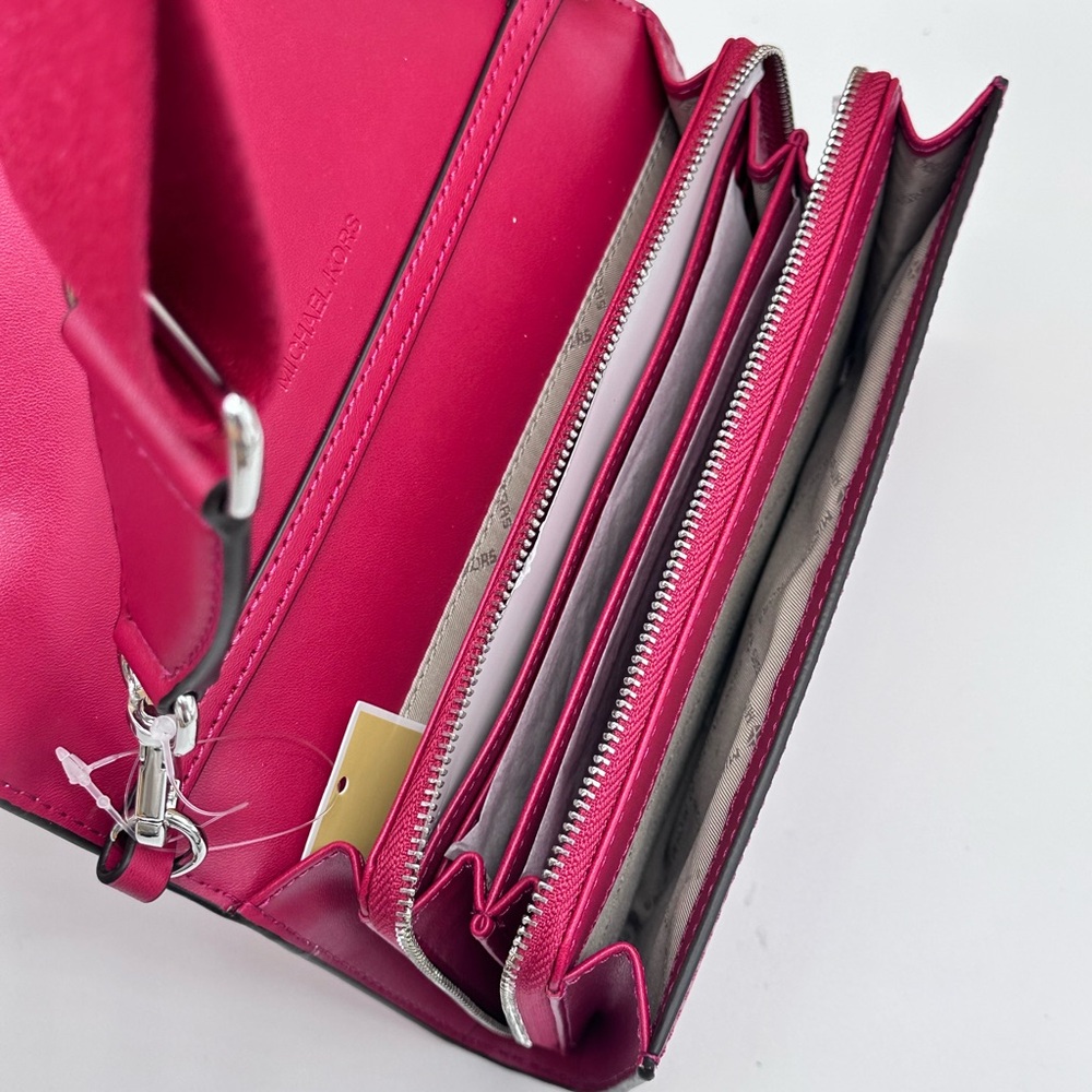 Michael Kors Pink to Blue Gradient Monogram Crossbody Bag - Picture 13 of 16